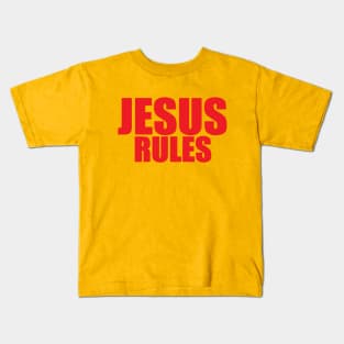 JESUS RULES Kids T-Shirt